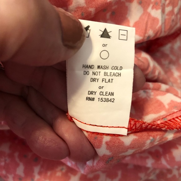 CODE X MODE Red Floral Ruffled Midi Skirt Size L - Picture 9 of 9